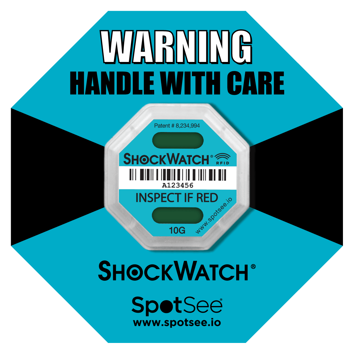 ShockWatch RFID 10G (Teal)