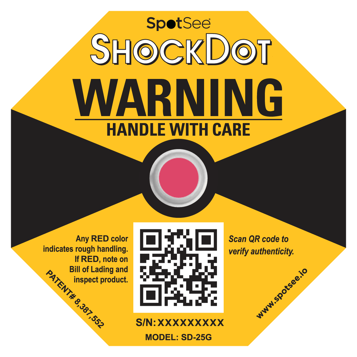 ShockDot Label 25G (Yellow)