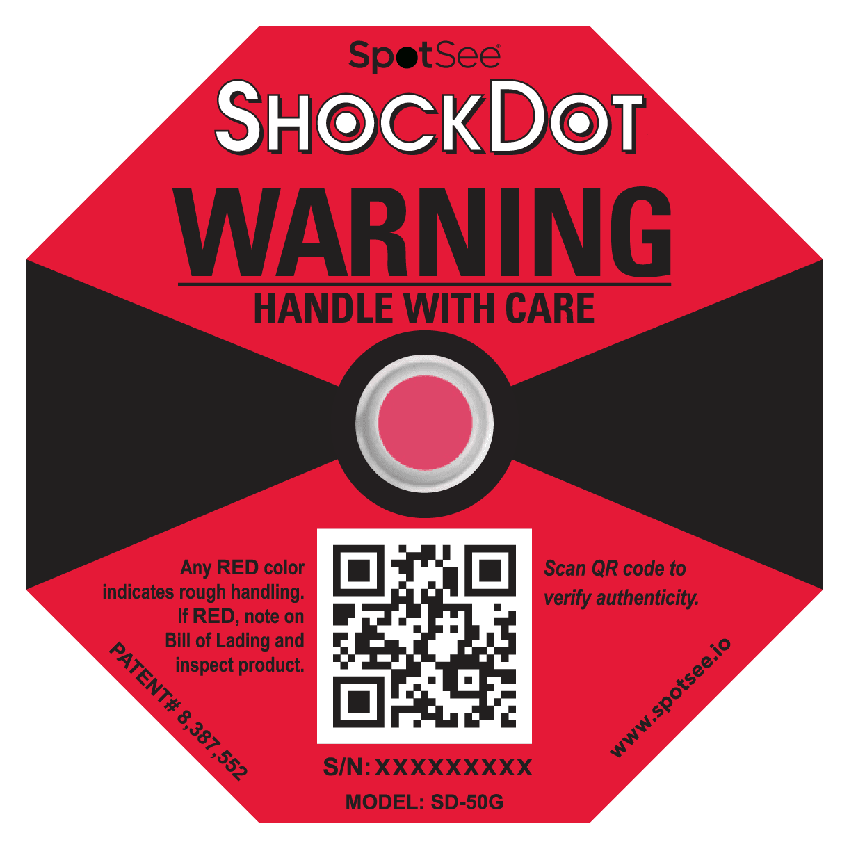 ShockDot Label 50G (Red)